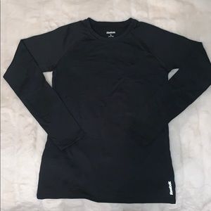 Plain Black Reebok Tight Fit Top